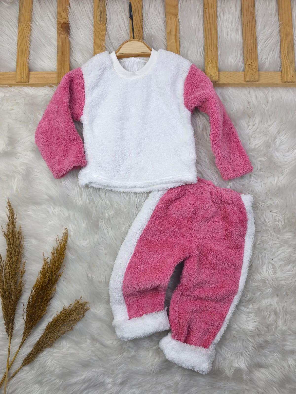 1919 YANDAN ÇİZGİLİ WELSOFT TAKIM  - Gül kurusu