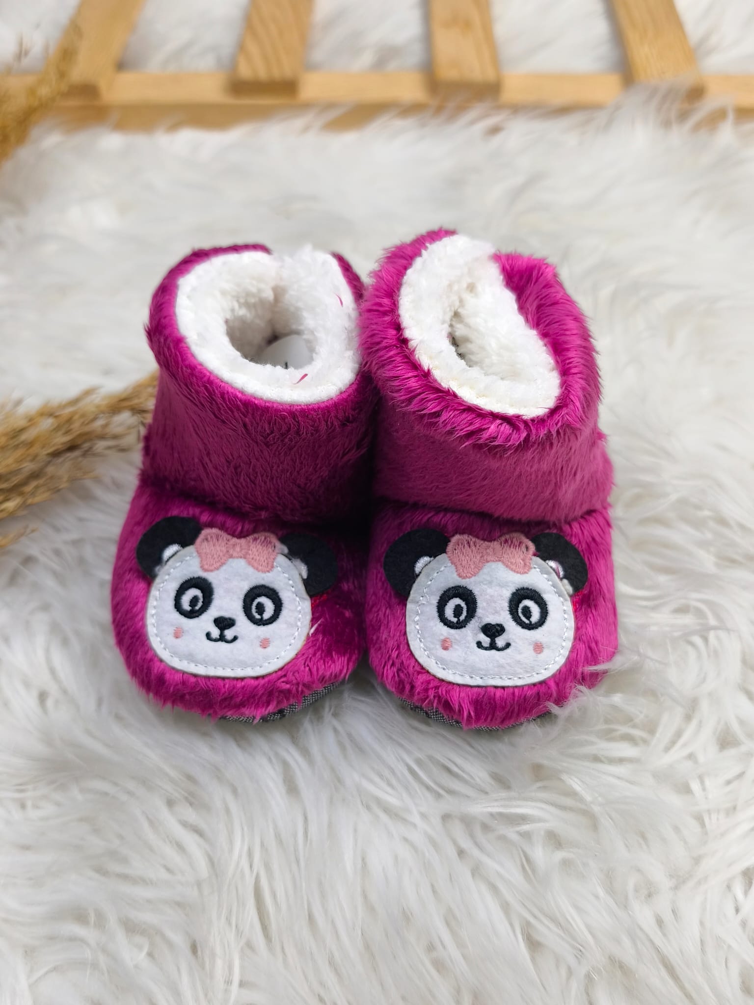 7031 PANDA NAKIŞ KIZ BEBEK PANDUF 