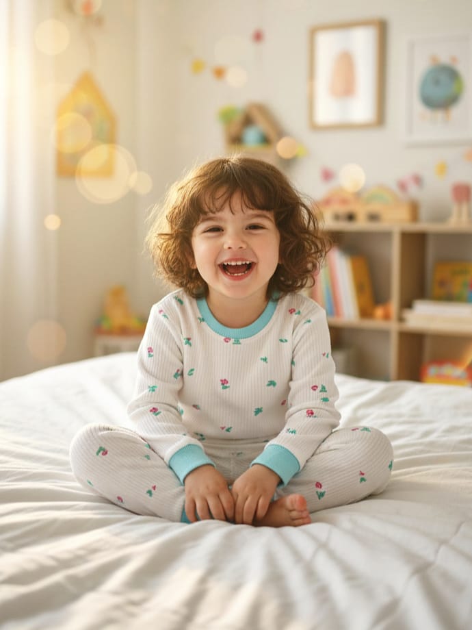 1947 ÇİÇEK DESEN PENYE PİJAMA TAKIMI 