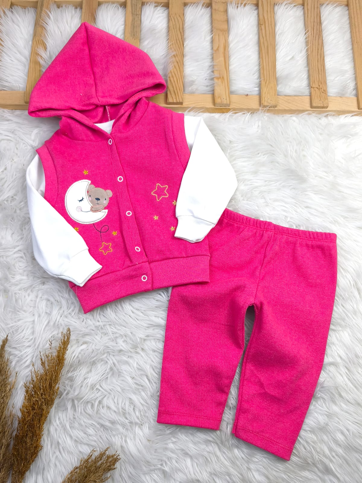 1915 KAŞKORSE KAPŞONLU YELEKLİ KIŞLIKM TAKIM 