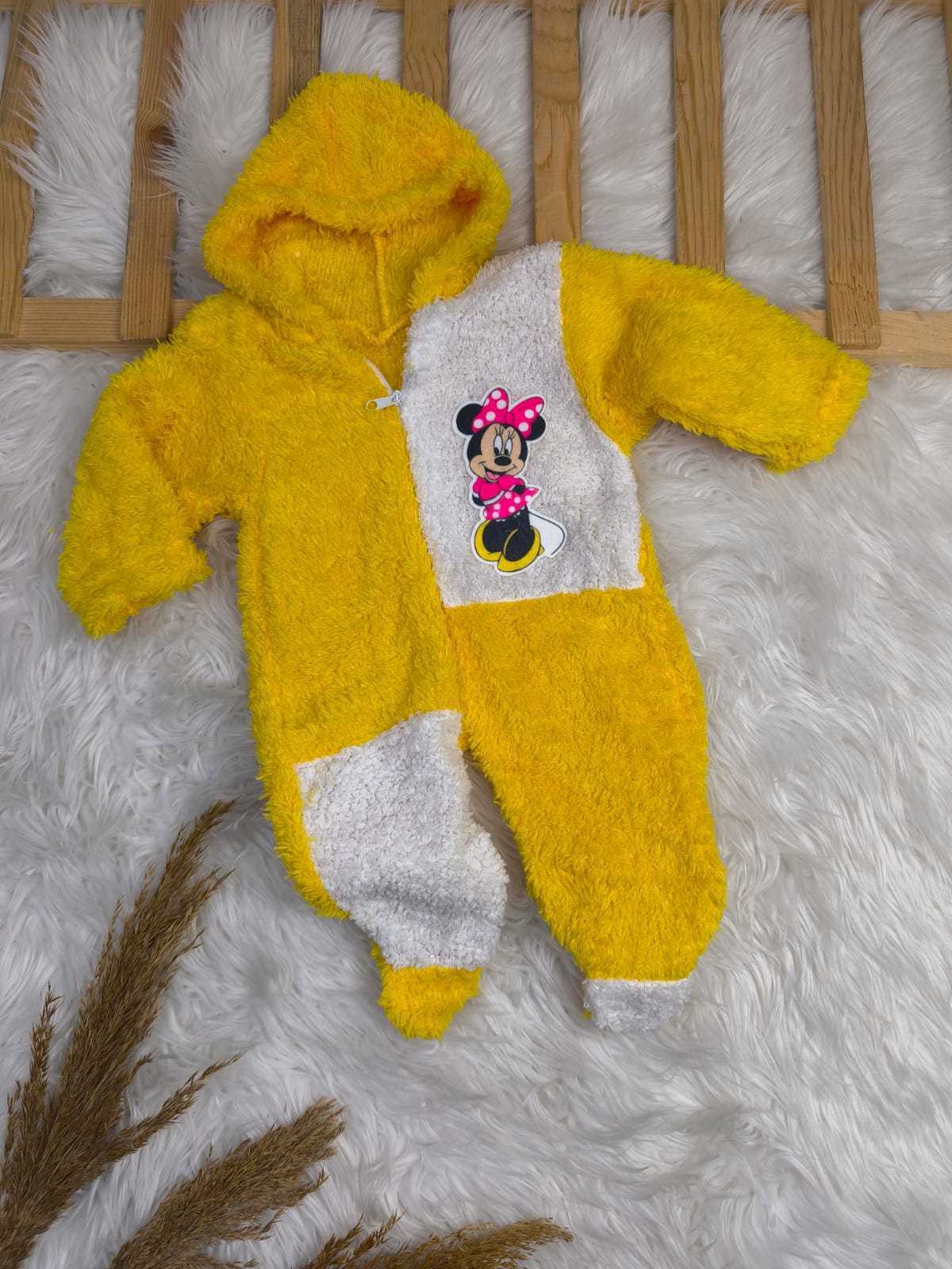 8105 MİNNİE MOUSE KAPŞONLU WELSOFT TULUM - Sarı