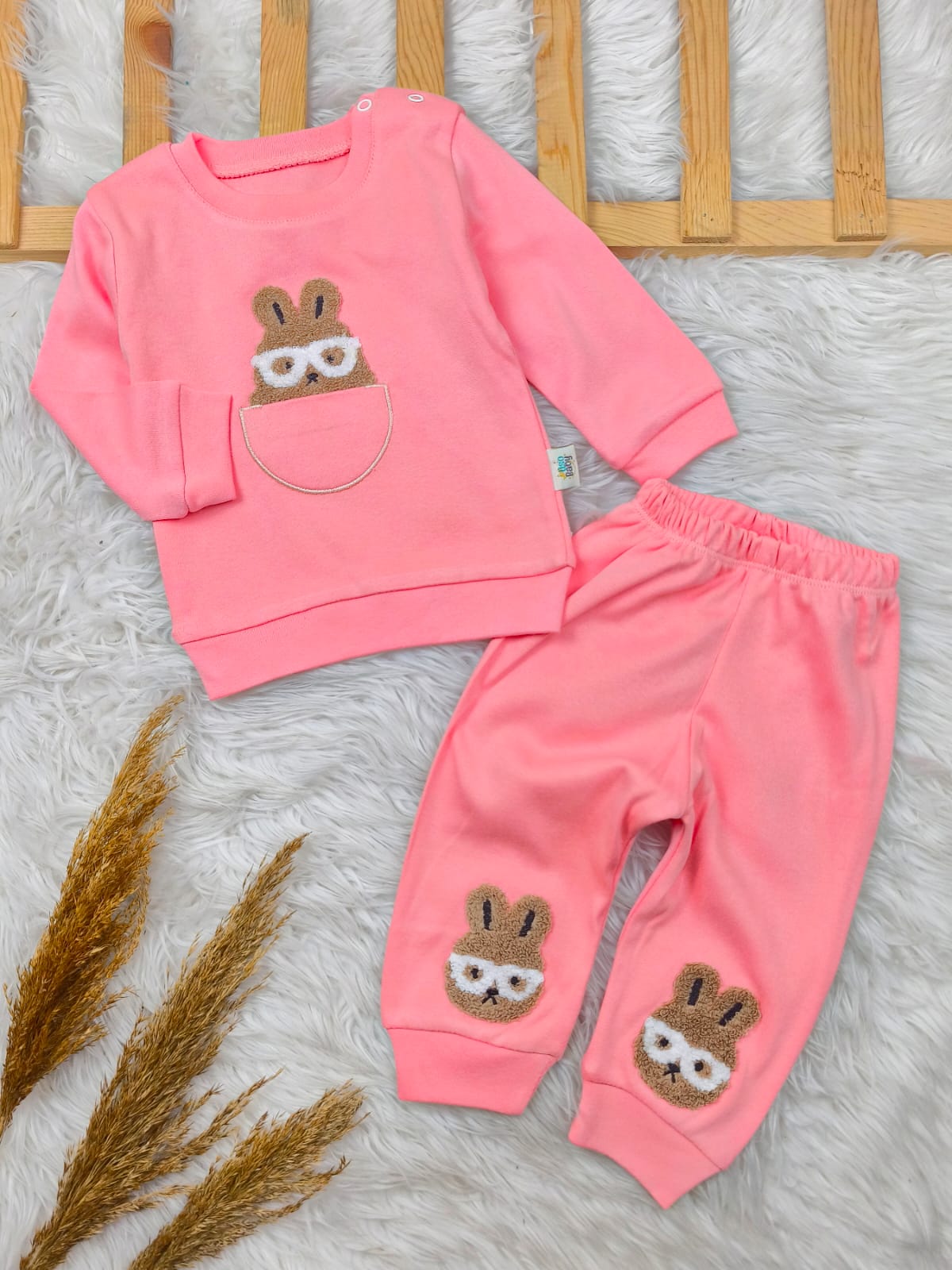 1944 GÖZLÜKLÜ TAVŞAN PUNCH NAKIŞLI TAKIM