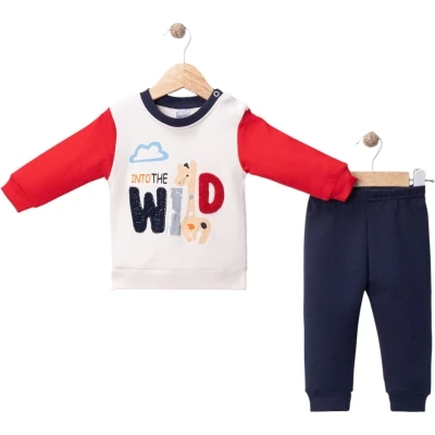 1951 WILD ZÜRAFA YAZILI MEVSİMLİK TAKIM  - Kırmızı