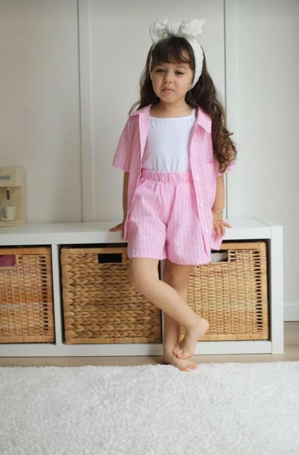 9043 JELİBOOM ÇİZGİLİ KETEN 3'LÜ TAKIM 