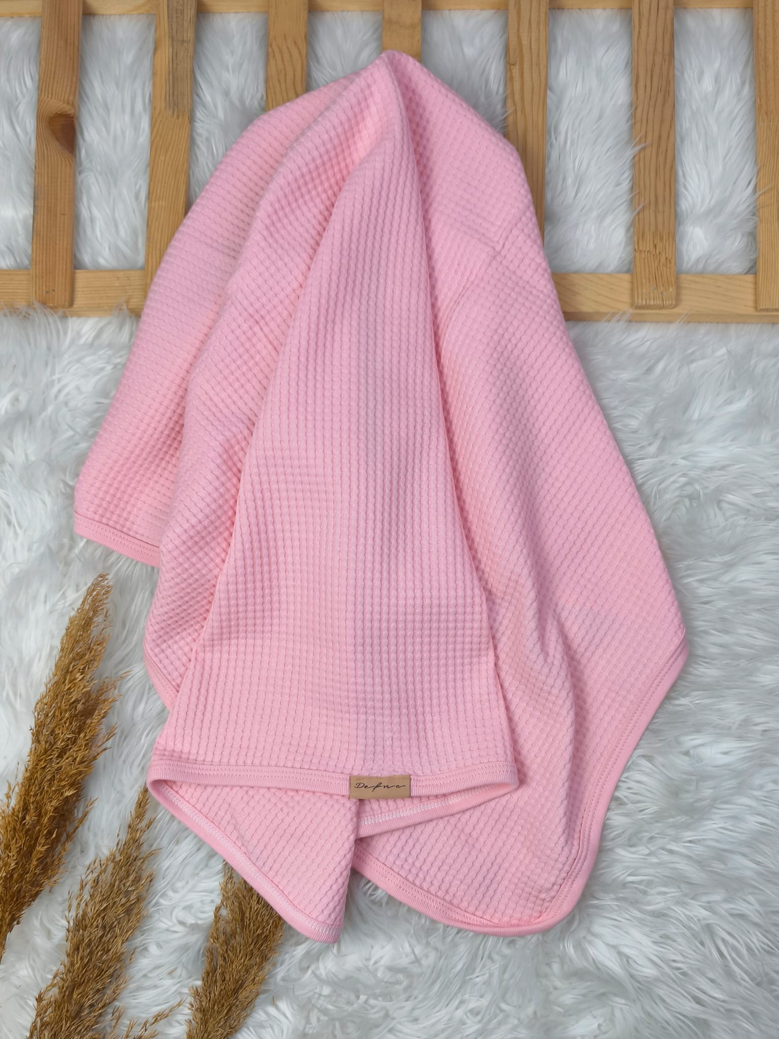0233 WAFFLE KUMAŞ PENYE BATTANİYE  - Pembe