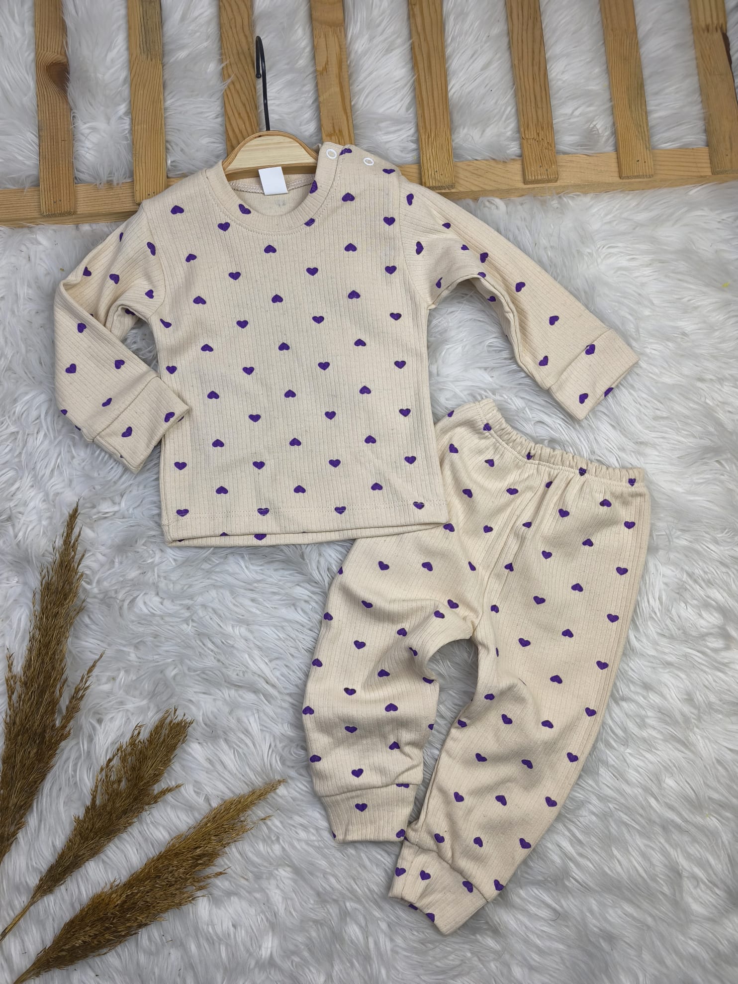 1661 KALP DESEN OMUZDAN ÇITÇITLI MEVSİMLİK TAKIM 