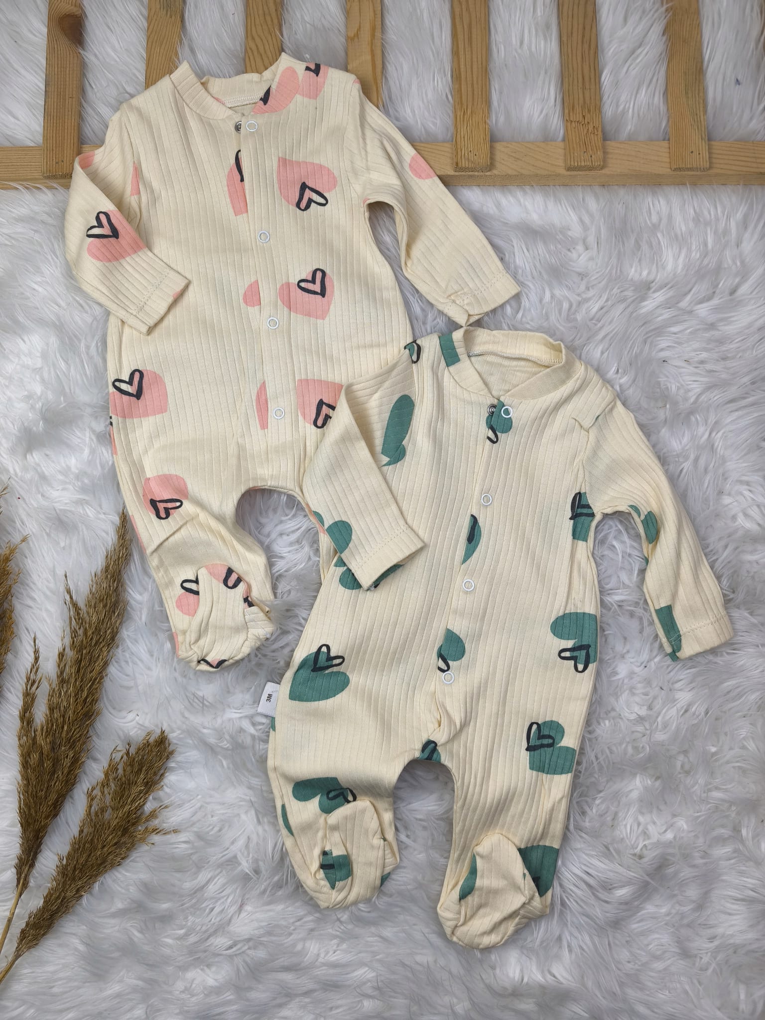 8106 RENKLİ KALP MODEL 2'Lİ TULUM SETİ 