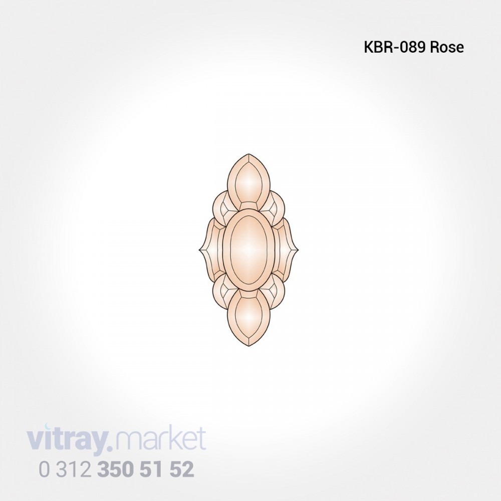 Kbr-089 Rose / 9 Parça 15,9*30,8 Cm