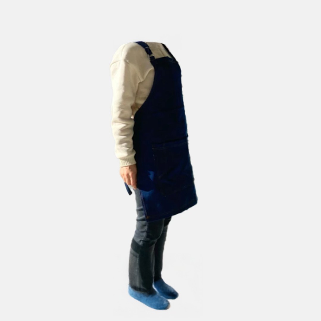 Mikrofiber Su Geçirmez Kumaş İş Önlüğü Kısa Boy
