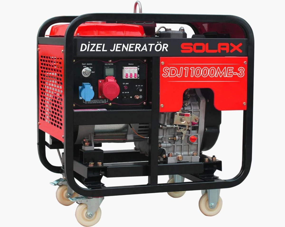 Solax Sdj11000Me3 10.0Kw Trifaze İpli Marşlı Dizel Jeneratör