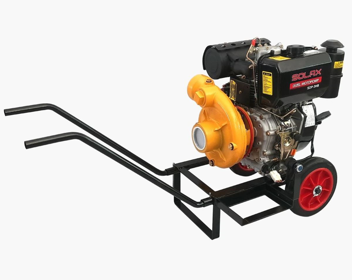 Solax Sdp-3Hb 3*3Lük Dizel İpli-Marşlı Yüksek Basınçlı Su Motoru / Motopomp