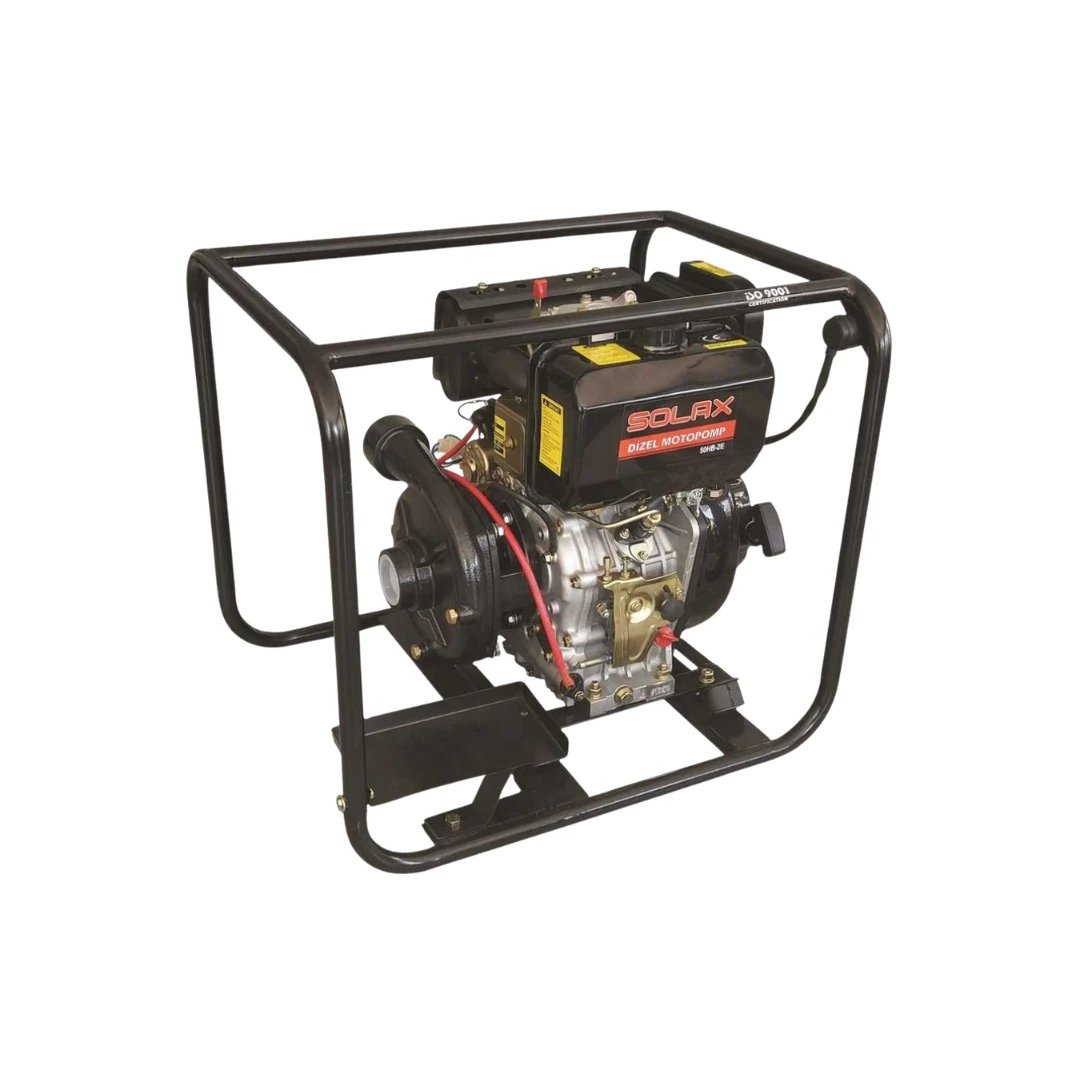 Solax 50Hb-2Es 2*2Lik Dizel İpli-Marşlı Yüksek Basınçlı Su Motoru / Motopomp