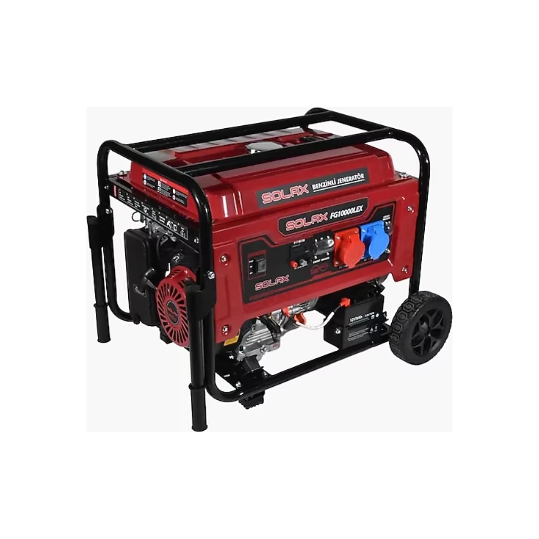 Solax Fg10000Le3 10.0Kw Trifaze Tipi İpli Marşlı Benzinli Jeneratör