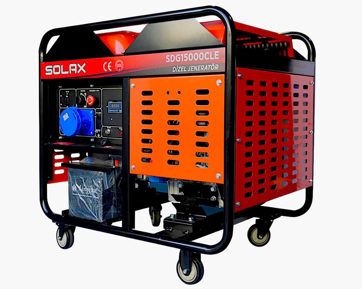 Solax Sdg15000Cle 12Kw Monofaze Marşlı Dizel Jeneratör