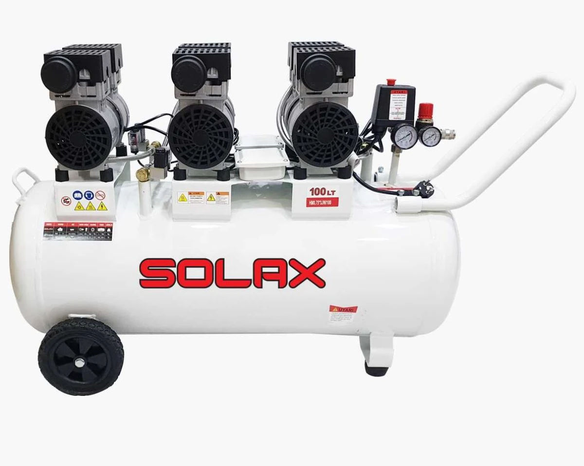 Solax Hm0.75*3Jw/100 100Lt Hava Kompresörü Sessiz