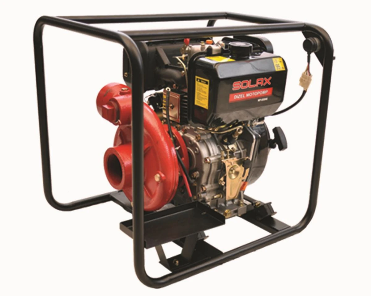 Solax Wp-80Dhe 3Lük Dizel Marşlı Yüksek Basınçlı Su Motoru / Motopomp