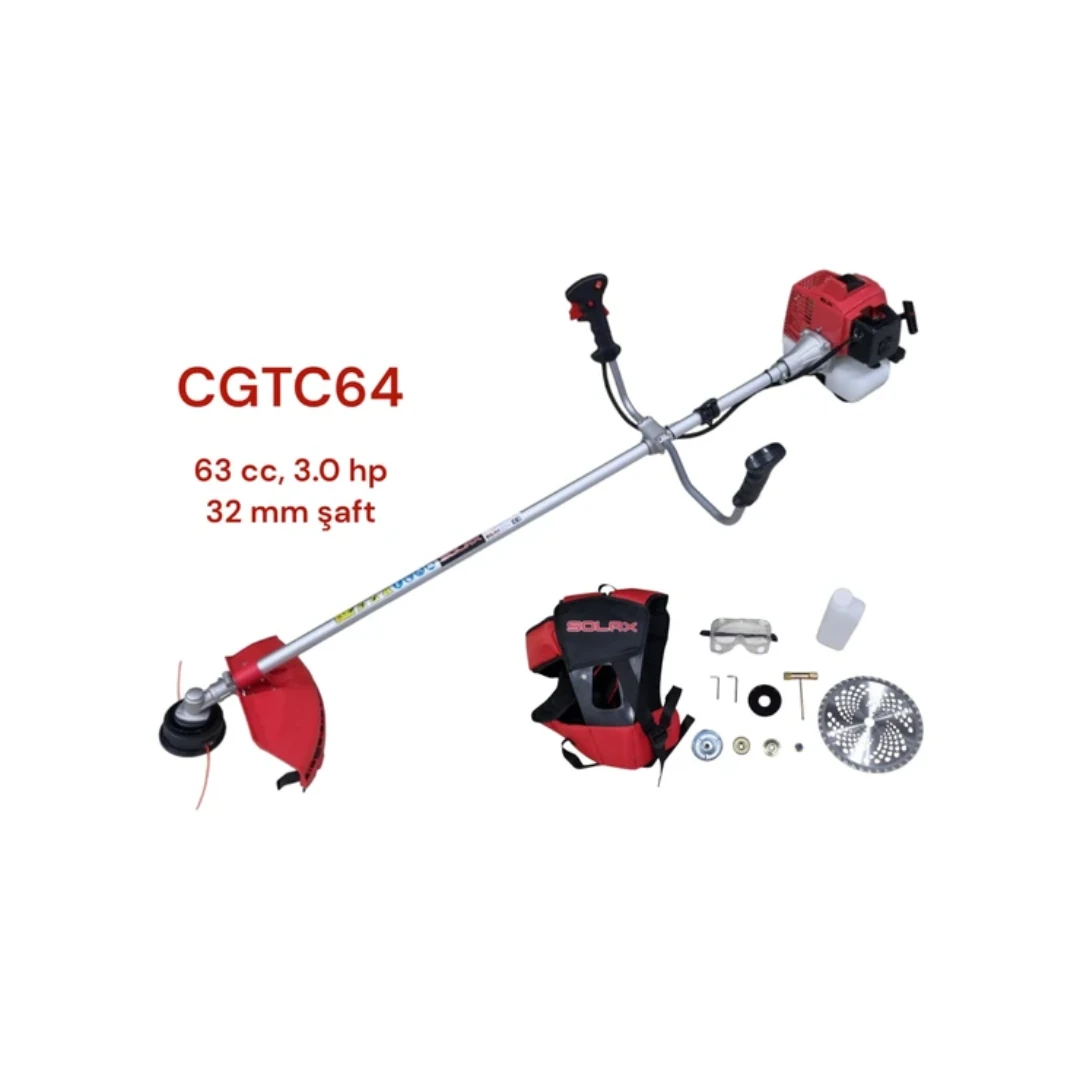 Solax Cgtc64 63Cc Motorlu Yan Tırpan 32Mm Şaft