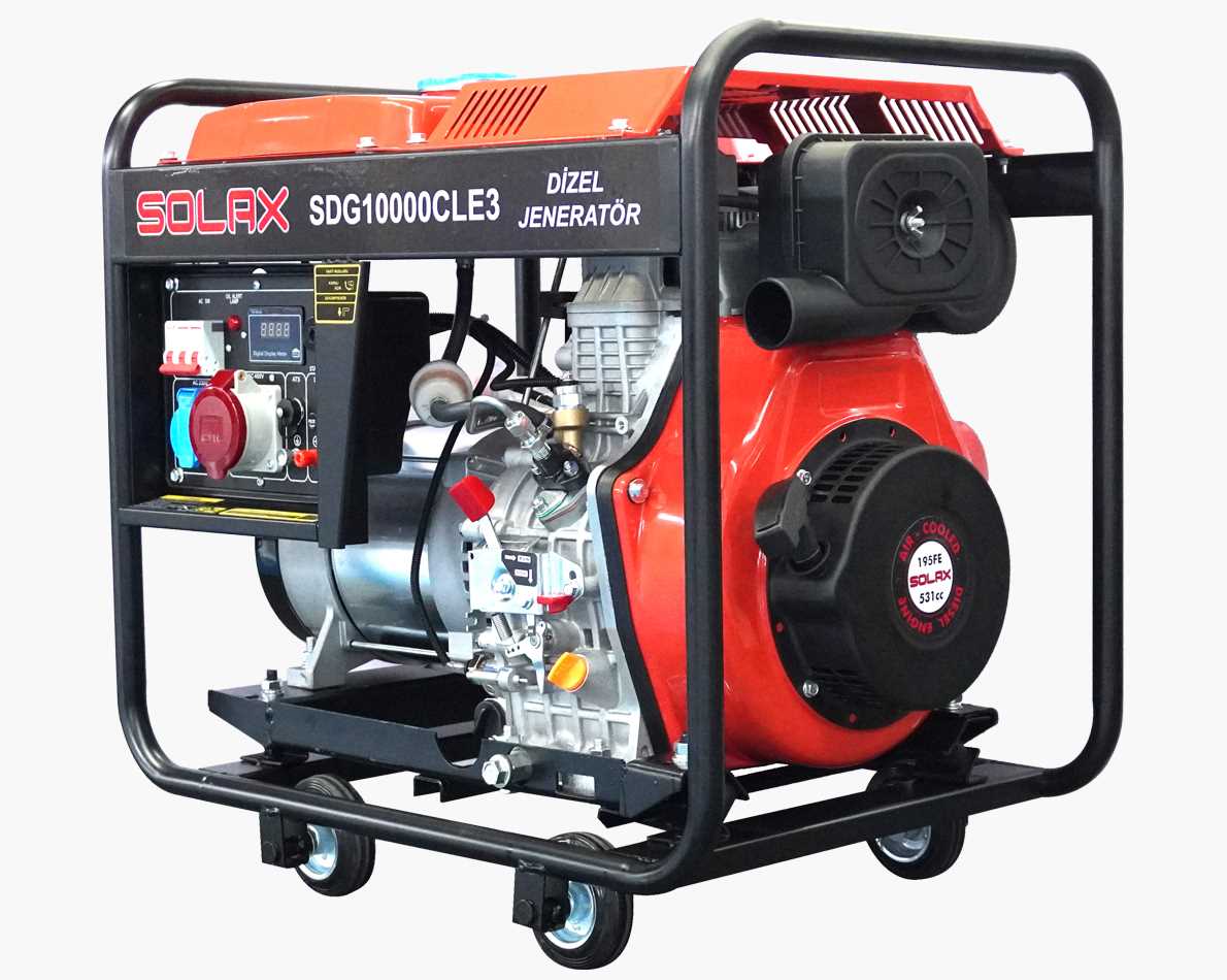 Solax Sdg10000Cle3 8.75Kw Trifaze İpli Marşlı Dizel Jeneratör