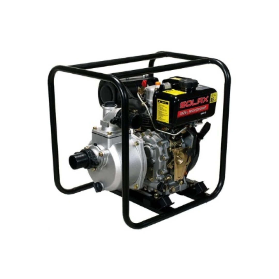 Solax 100Kb-4E 4Lük Dizel İpli-Marşlı Su Motoru / Motopomp