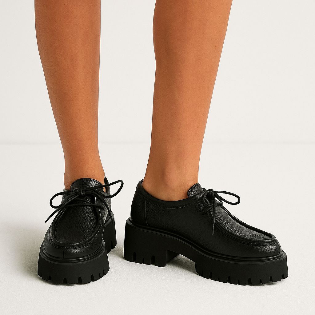 Hakiki Deri Bağcıklı Loafer