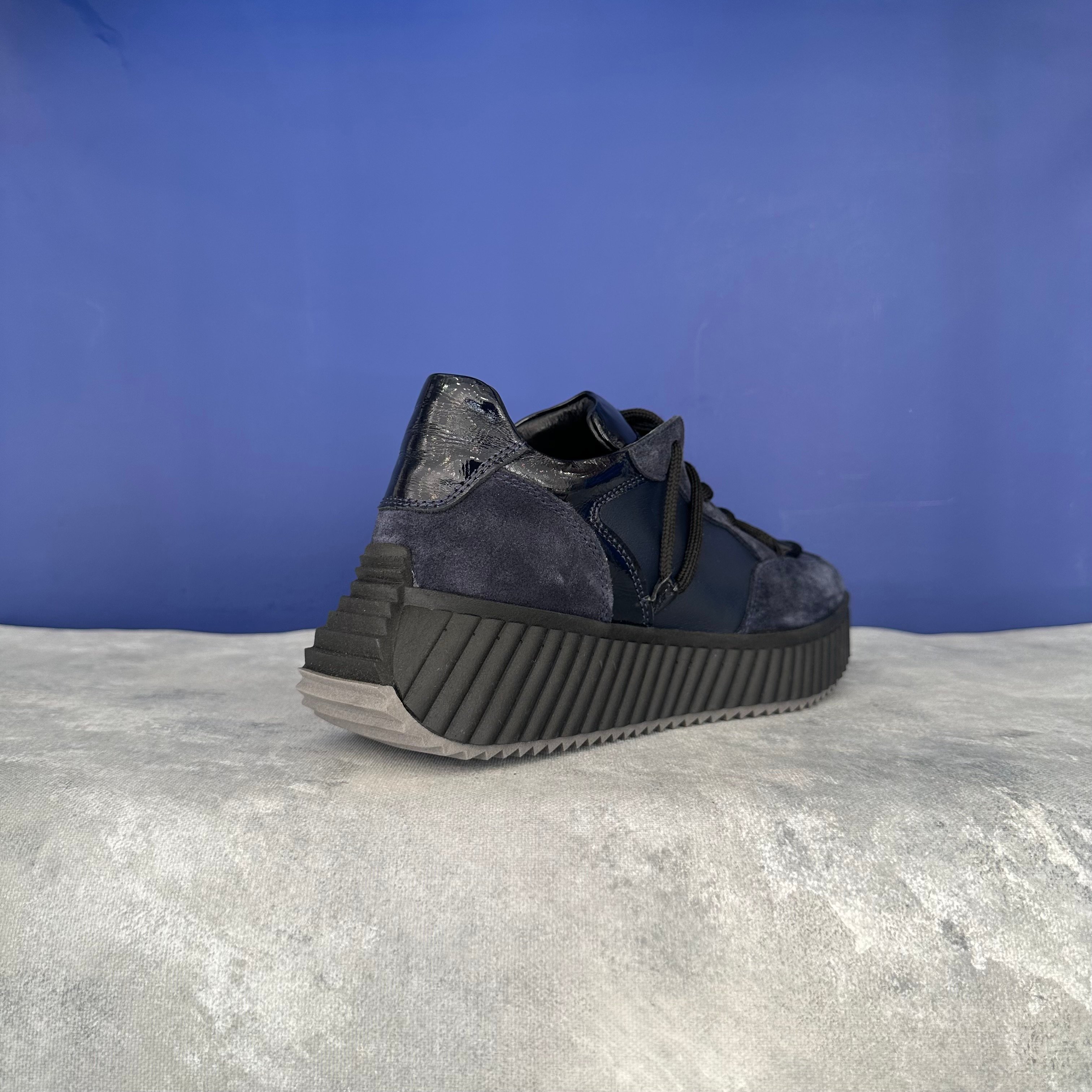 Bağcık Detaylı Sneaker - Lacivert