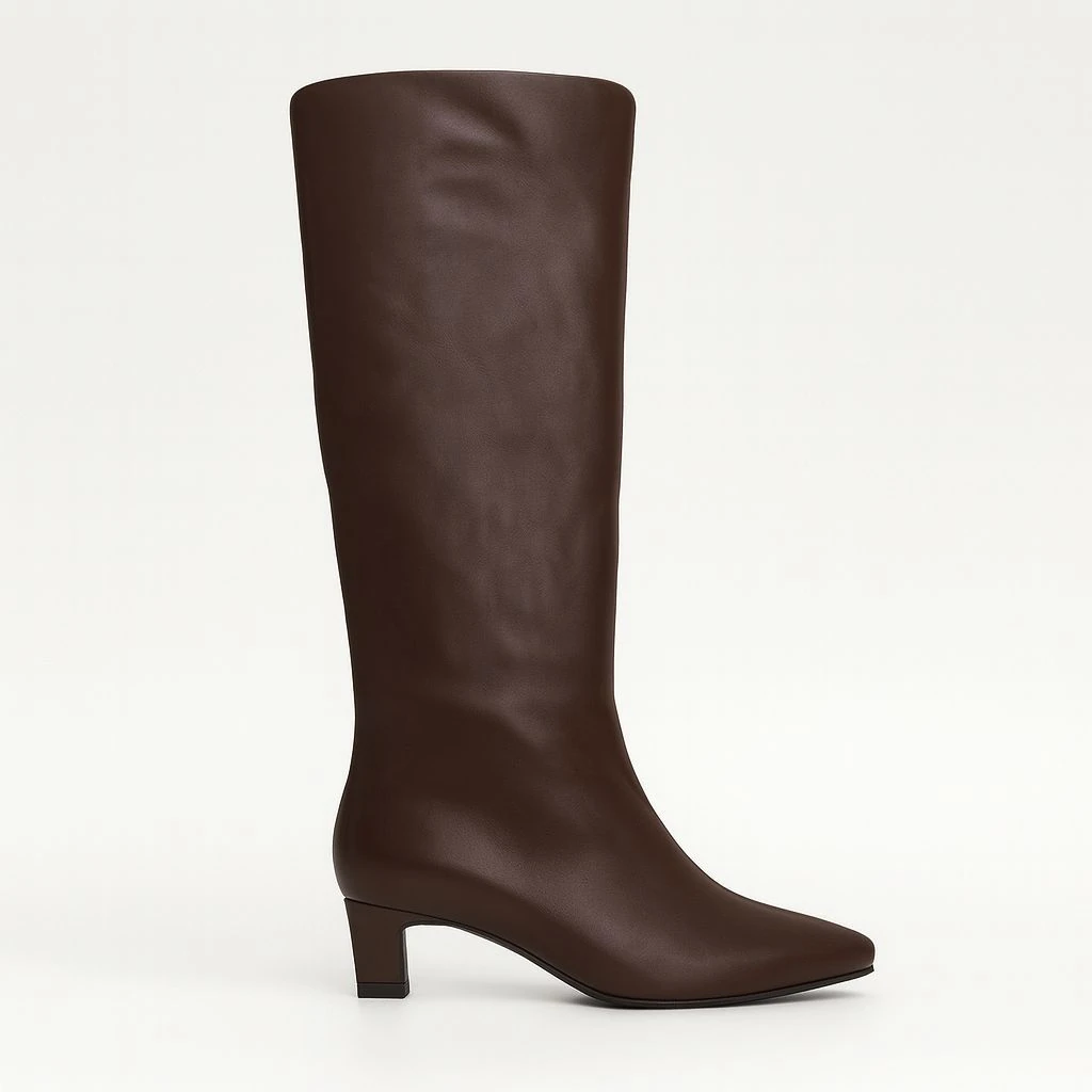 Hakiki Deri Kahve Çizme