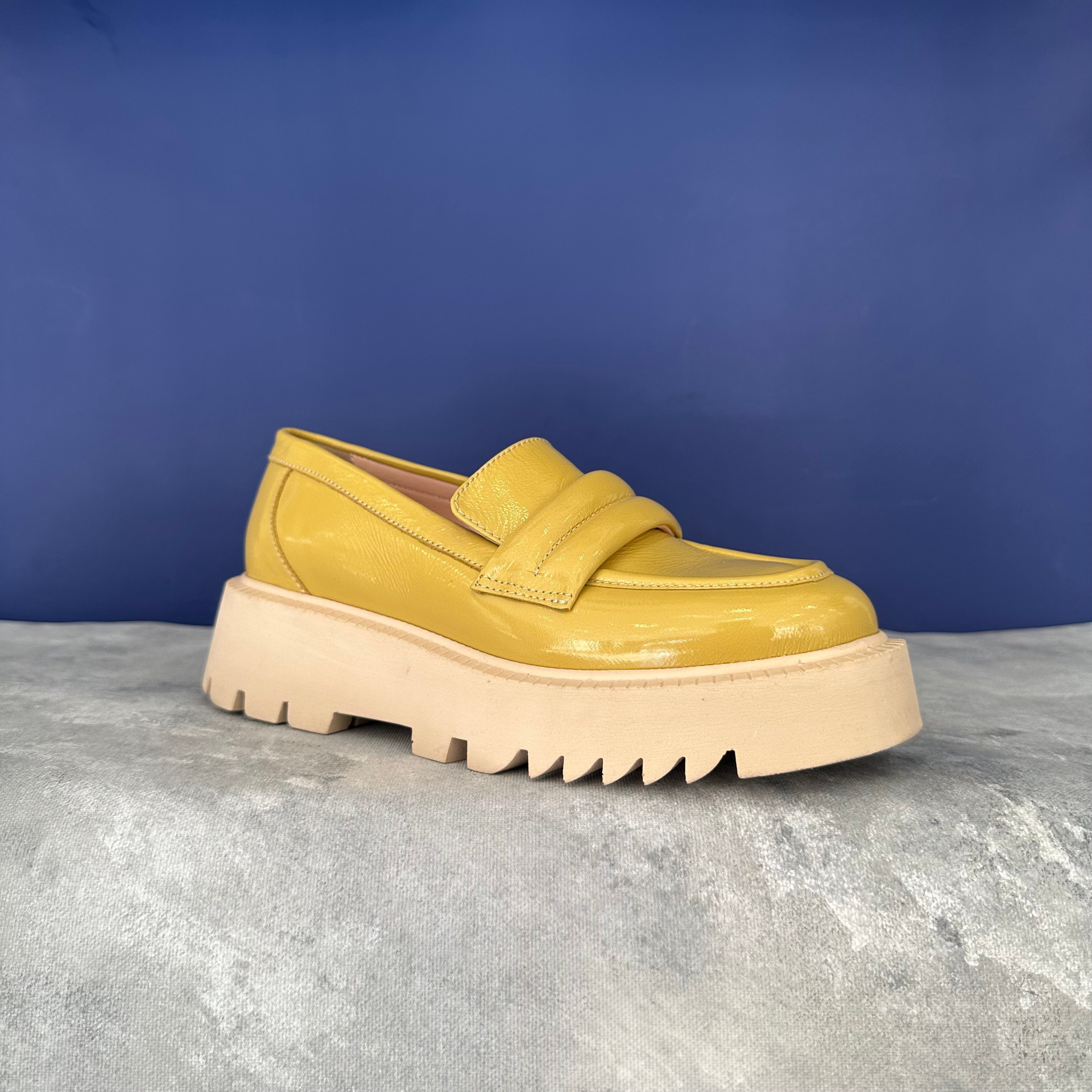 Renkli Rugan Loafer - Yeşil