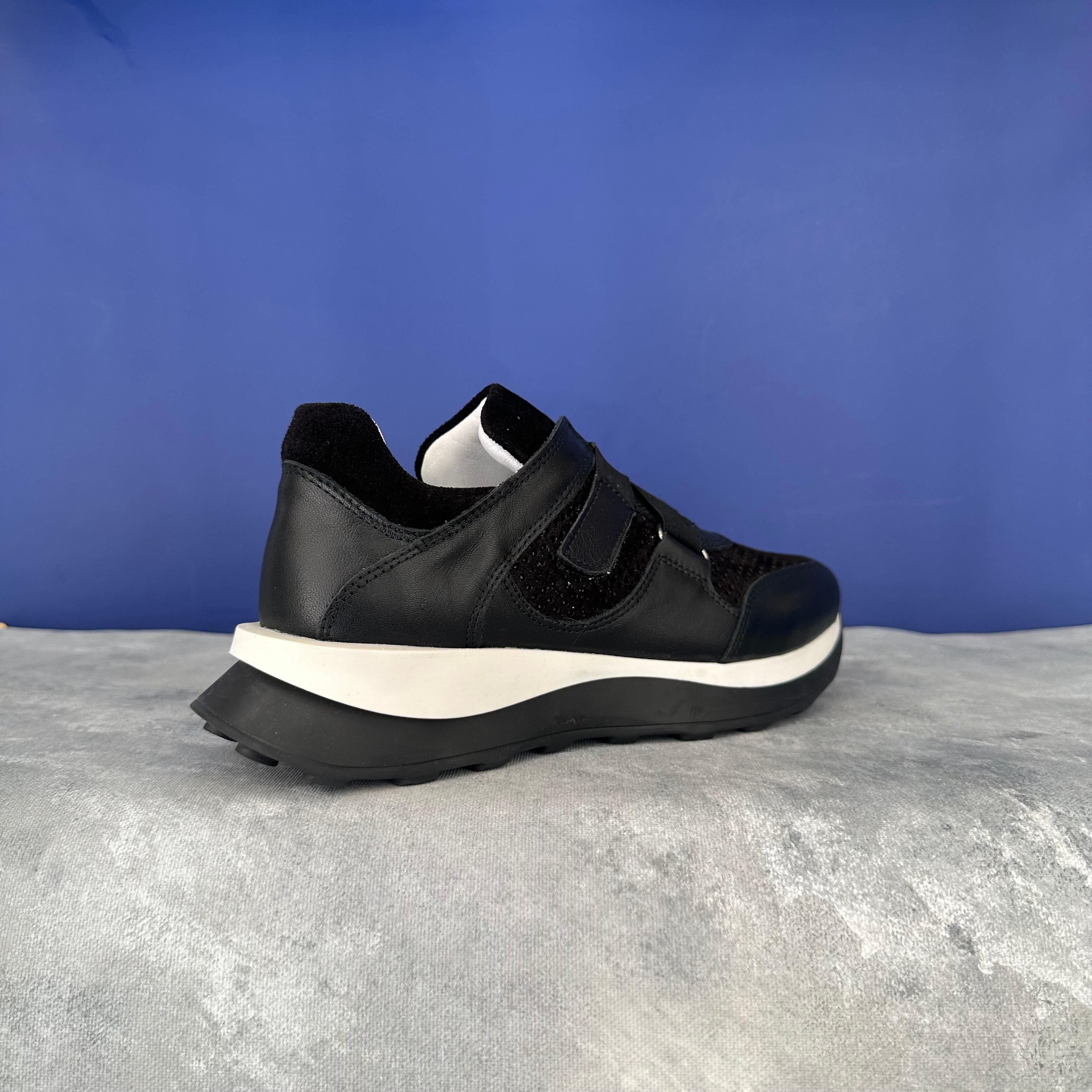 Cırtlı Hakiki Deri Sneaker