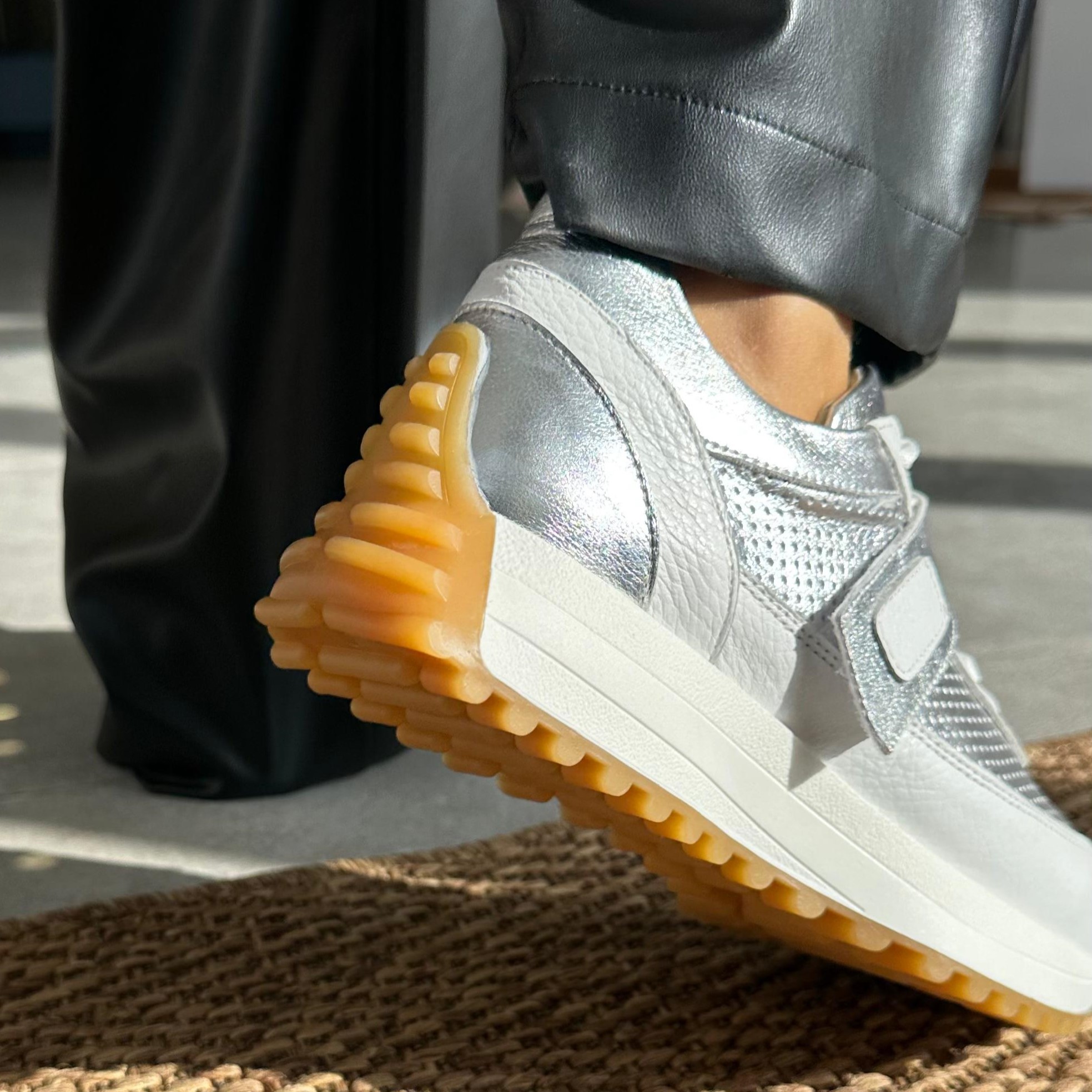 Cırtlı Hakiki Deri Sneaker