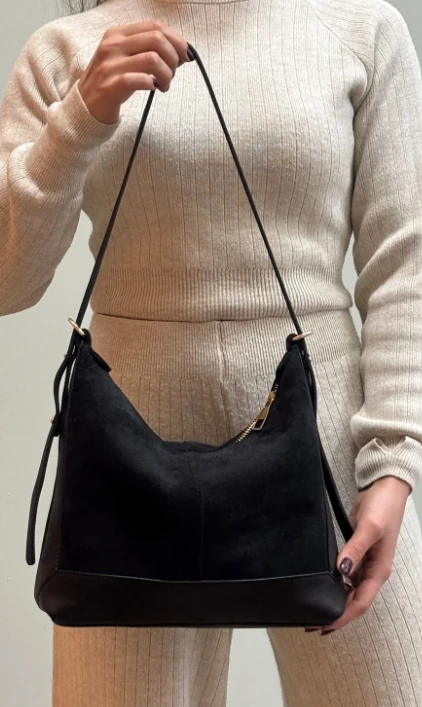 Mini Çantalı Hakiki Deri Çanta