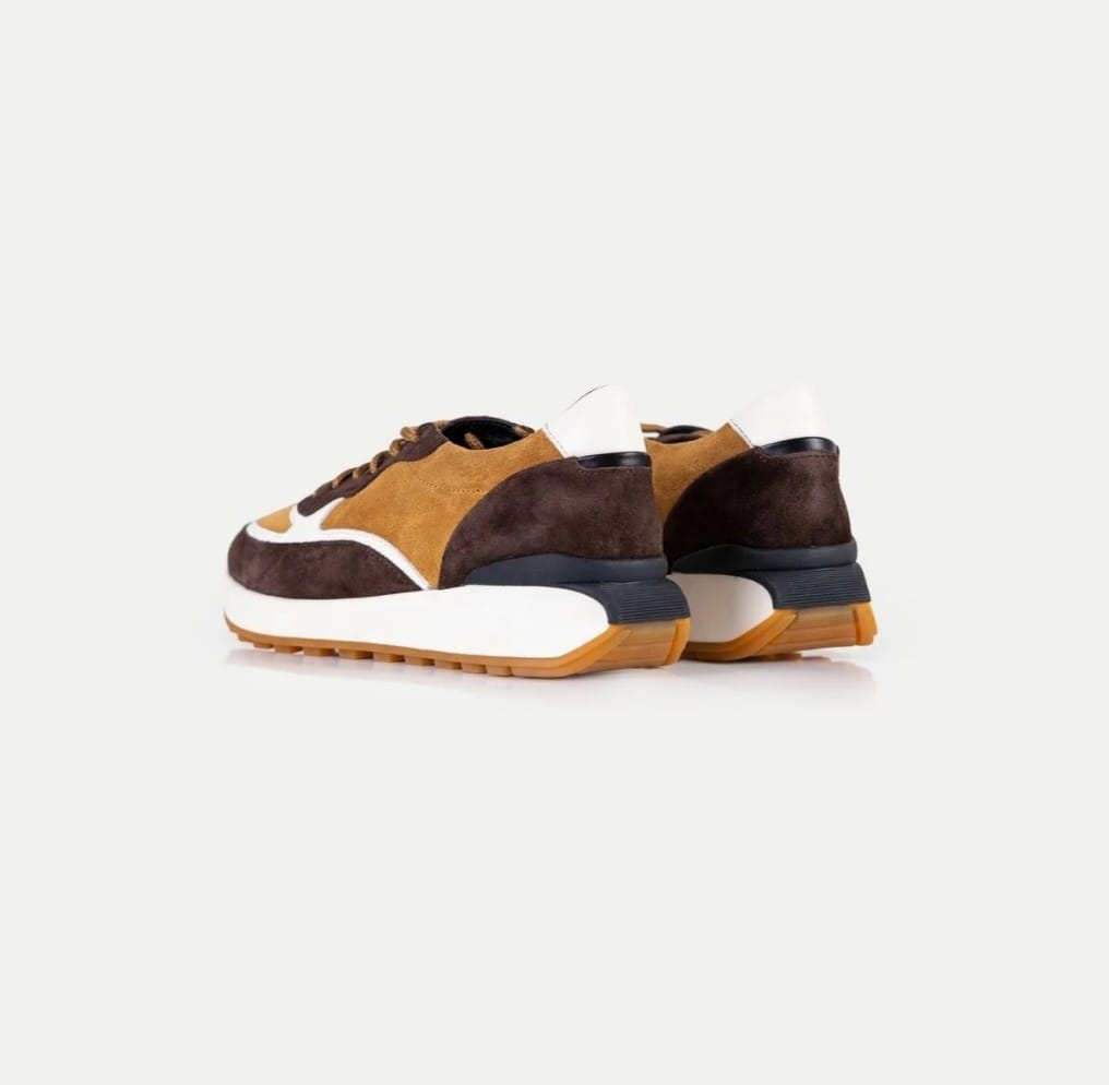 Hakiki Süet Deri Taba Sneaker