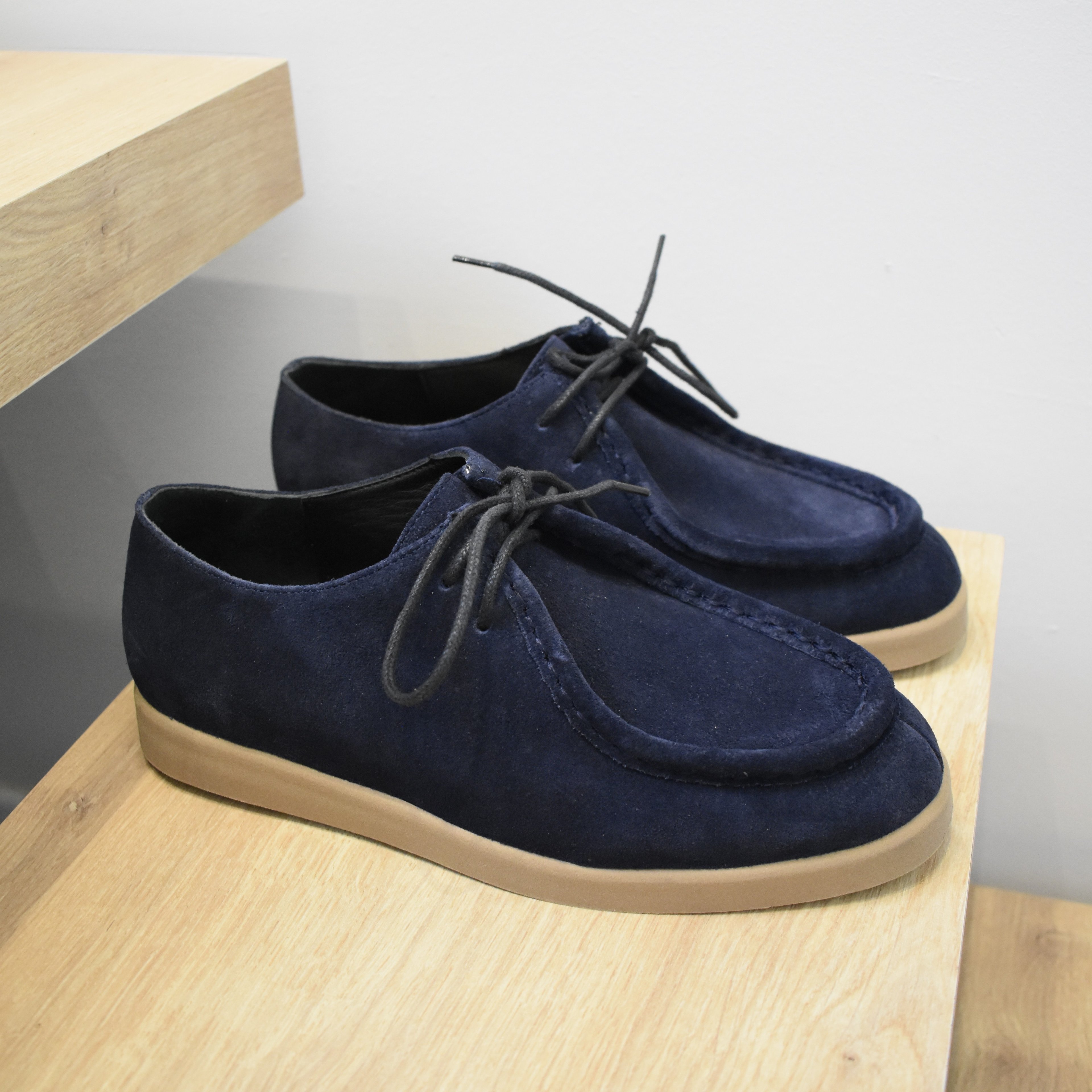 Lacivert Süet Loafer