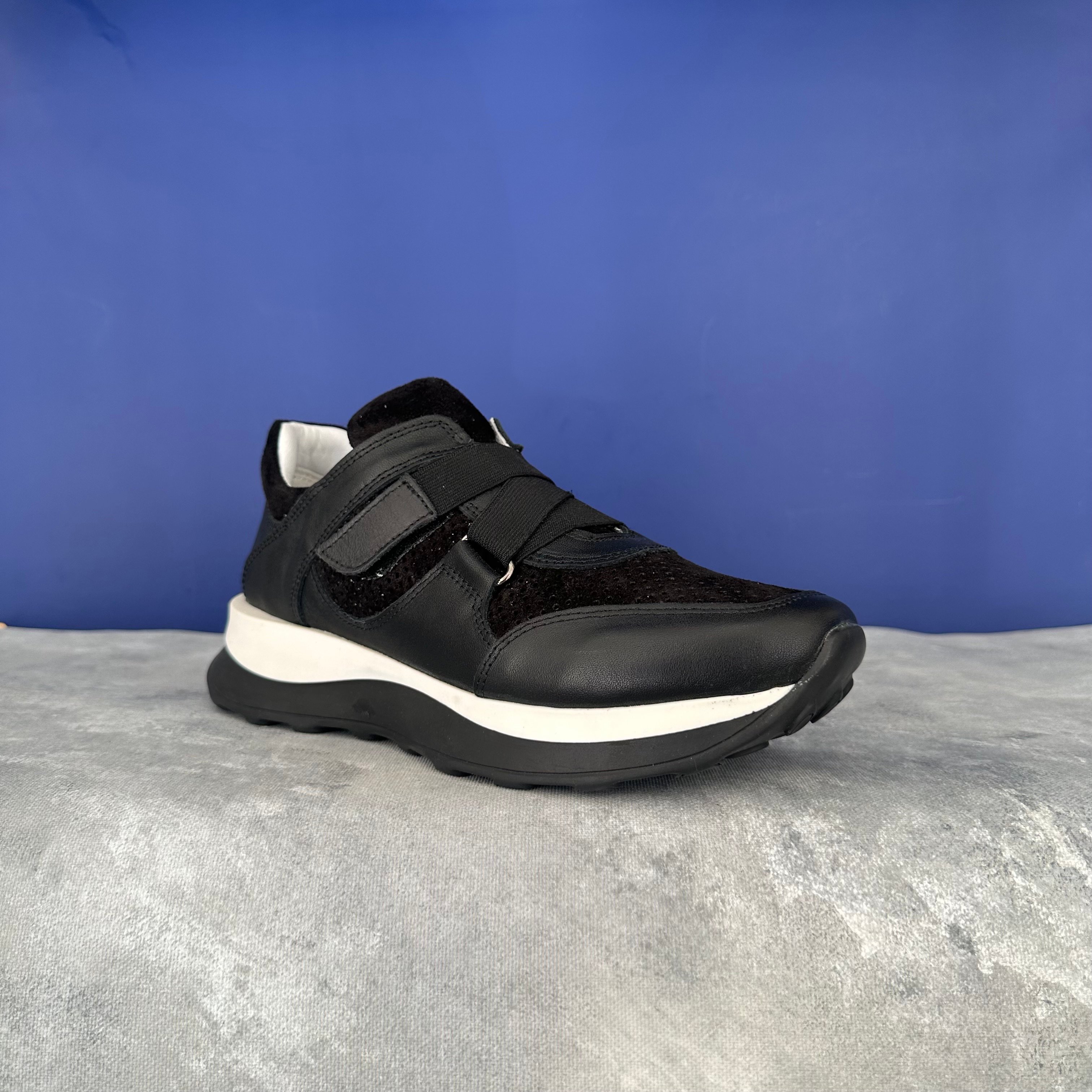 Cırtlı Hakiki Deri Sneaker