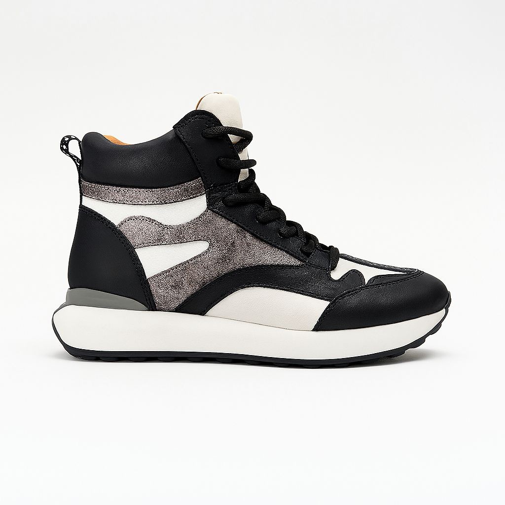 Bilek Detaylı Deri Sneaker