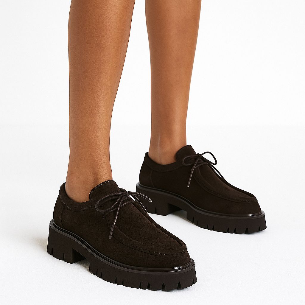 Kasıma Özel Seri - Hakiki Deri Bağcıklı Loafer - Acı Kahve