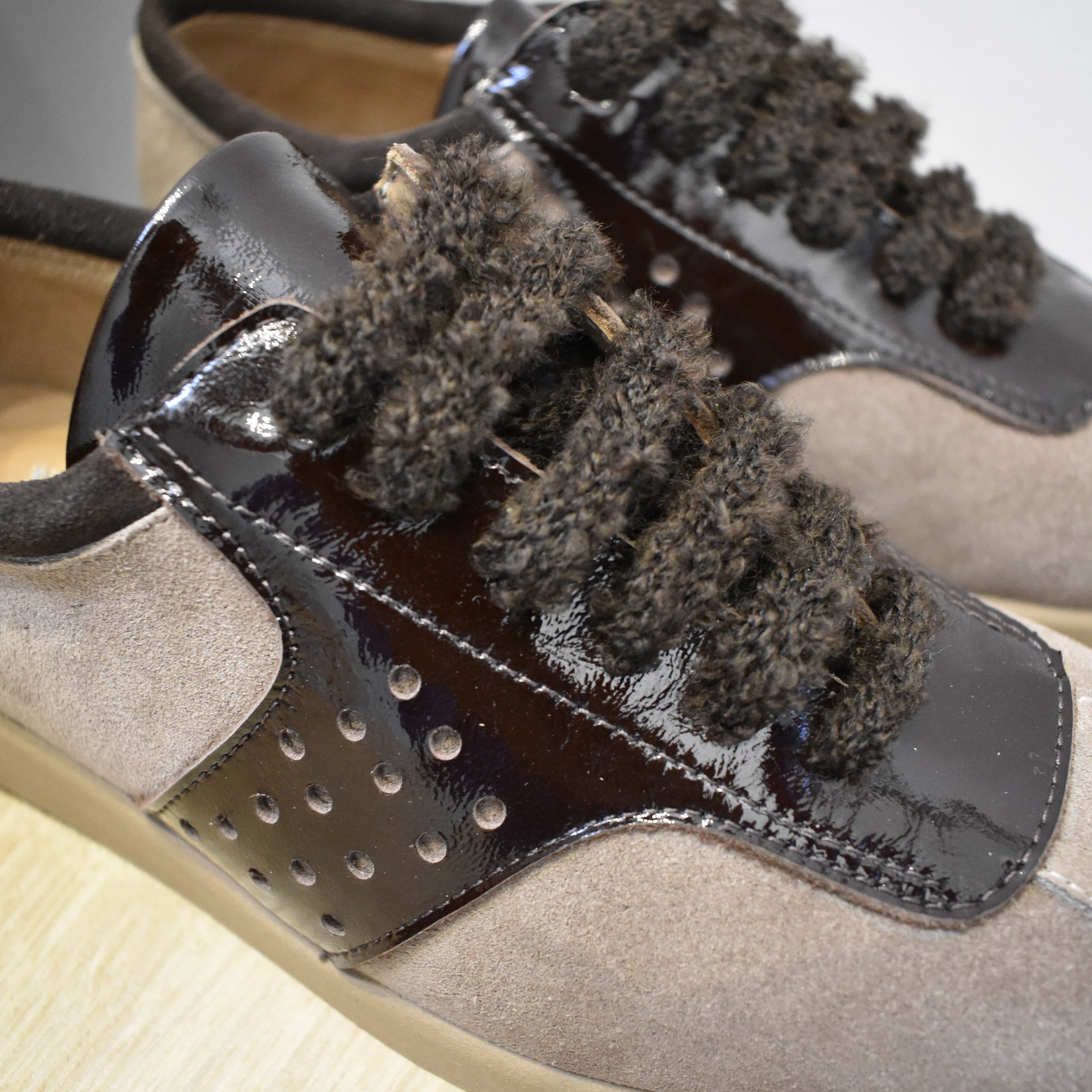 Rahat Tabanlı Deri Sneaker - Kahve