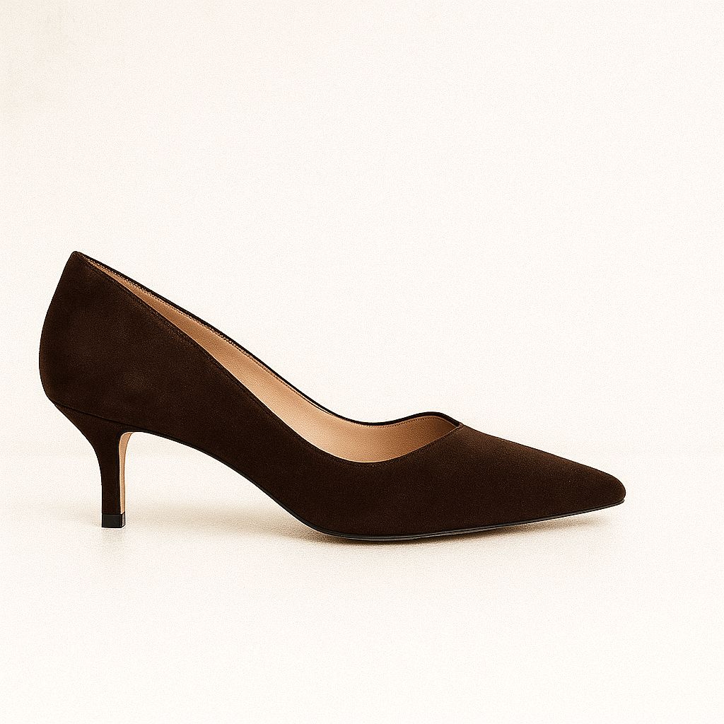 Acı Kahve Süet Stiletto