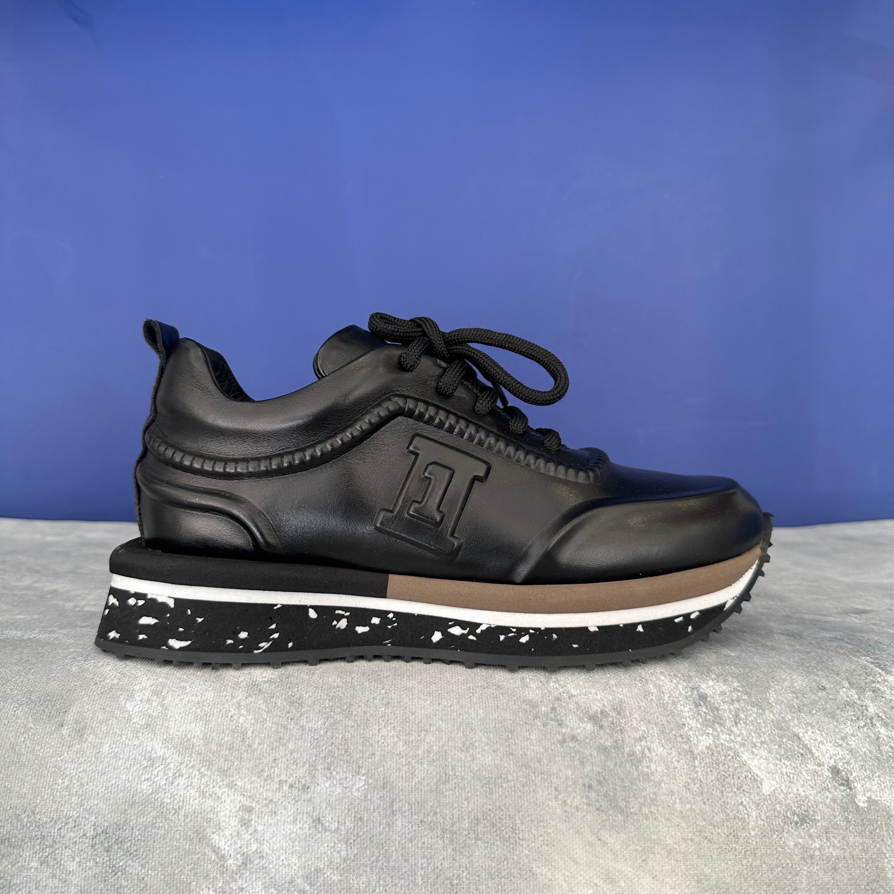 Gri Eva Taban Sneaker - Siyah