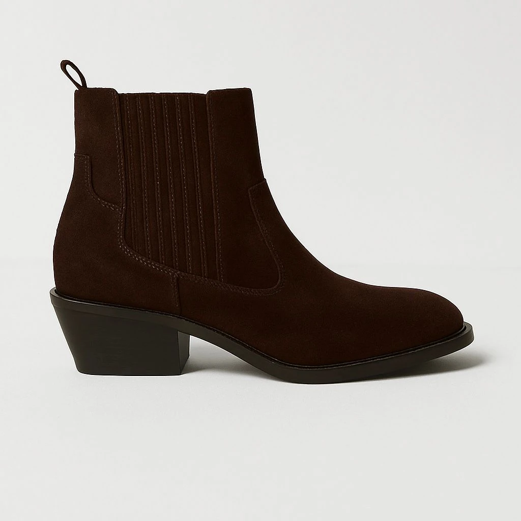 Hakiki Deri Kovboy Bot  - Acı Kahve