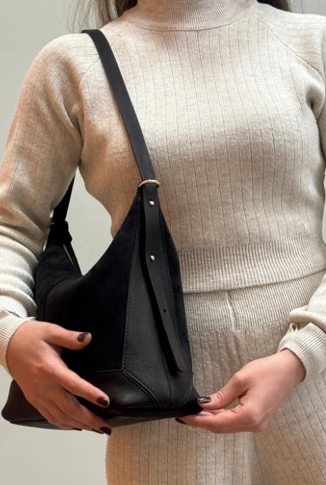 Mini Çantalı Hakiki Deri Çanta