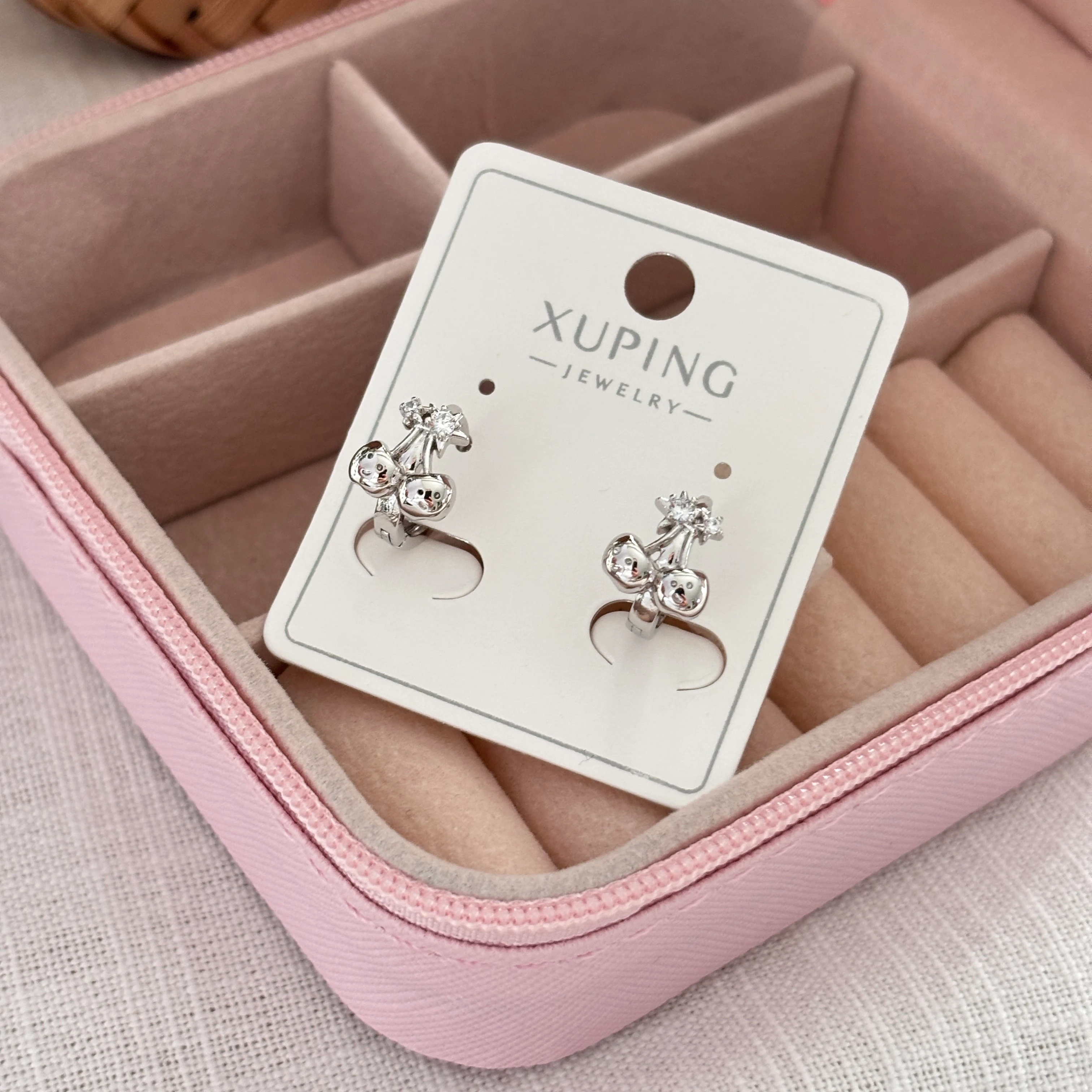 ÇOCUK KÜPE GÜMÜŞ KİRAZ