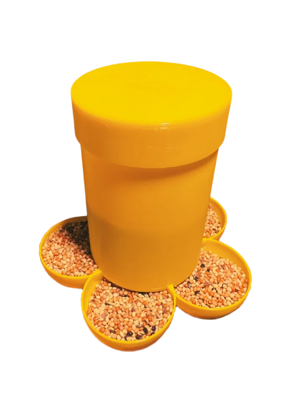 5 Bölmeli Kafes ve Salma İçin Silo Yemlik 