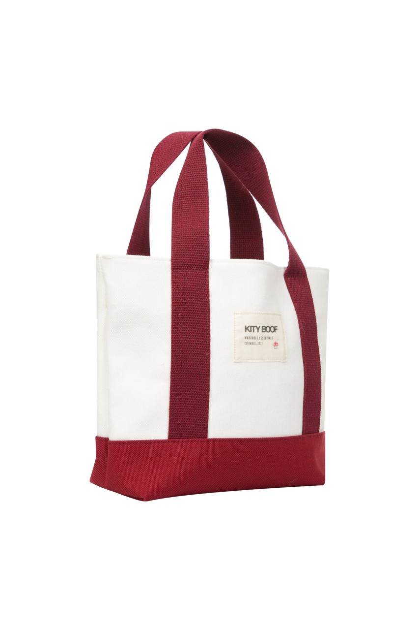 KANVAS STAMBOLL BAG BORDO-BEYAZ