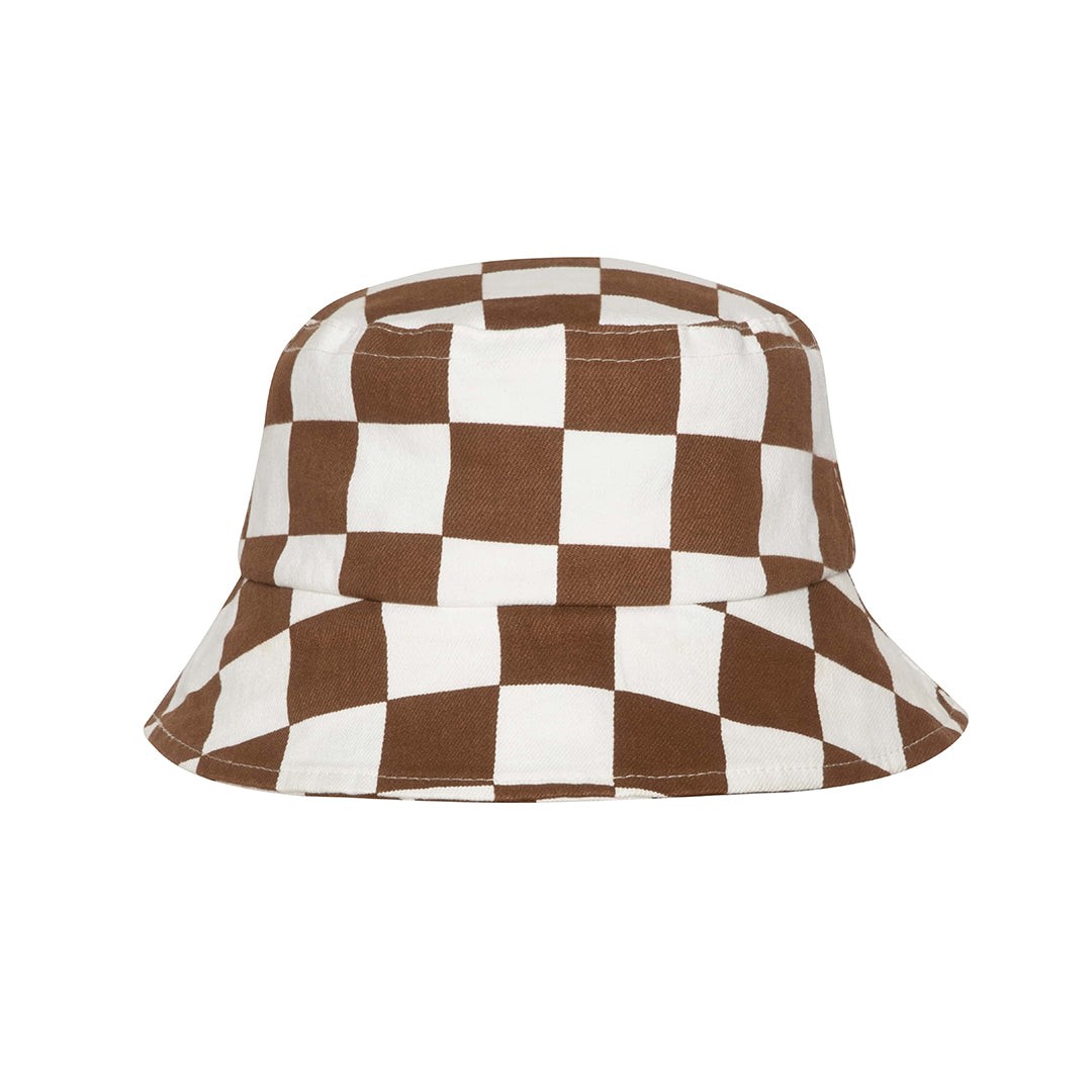 Bucket Hat Checkered Washed Şapka