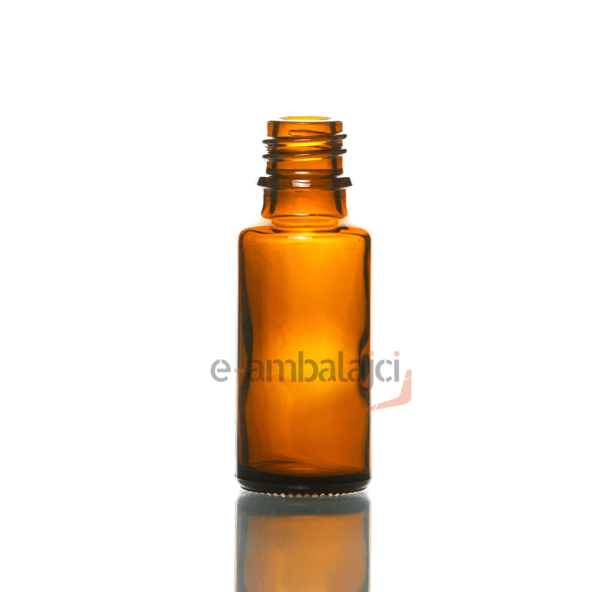 20ml Cam Ecza Şişe Amber ve İçten Damlalık