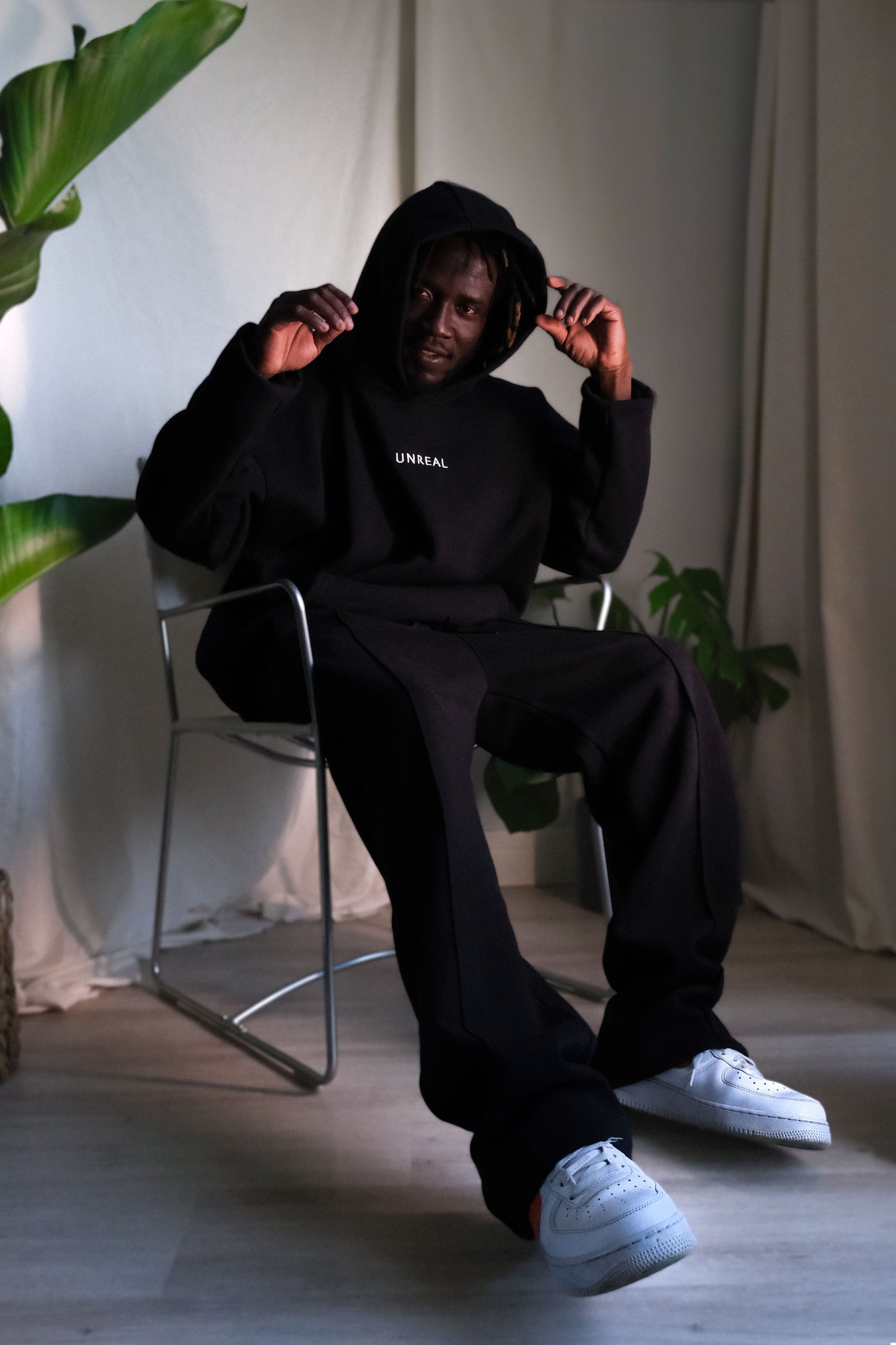 Baggy Fit Sweatshirts - Siyah