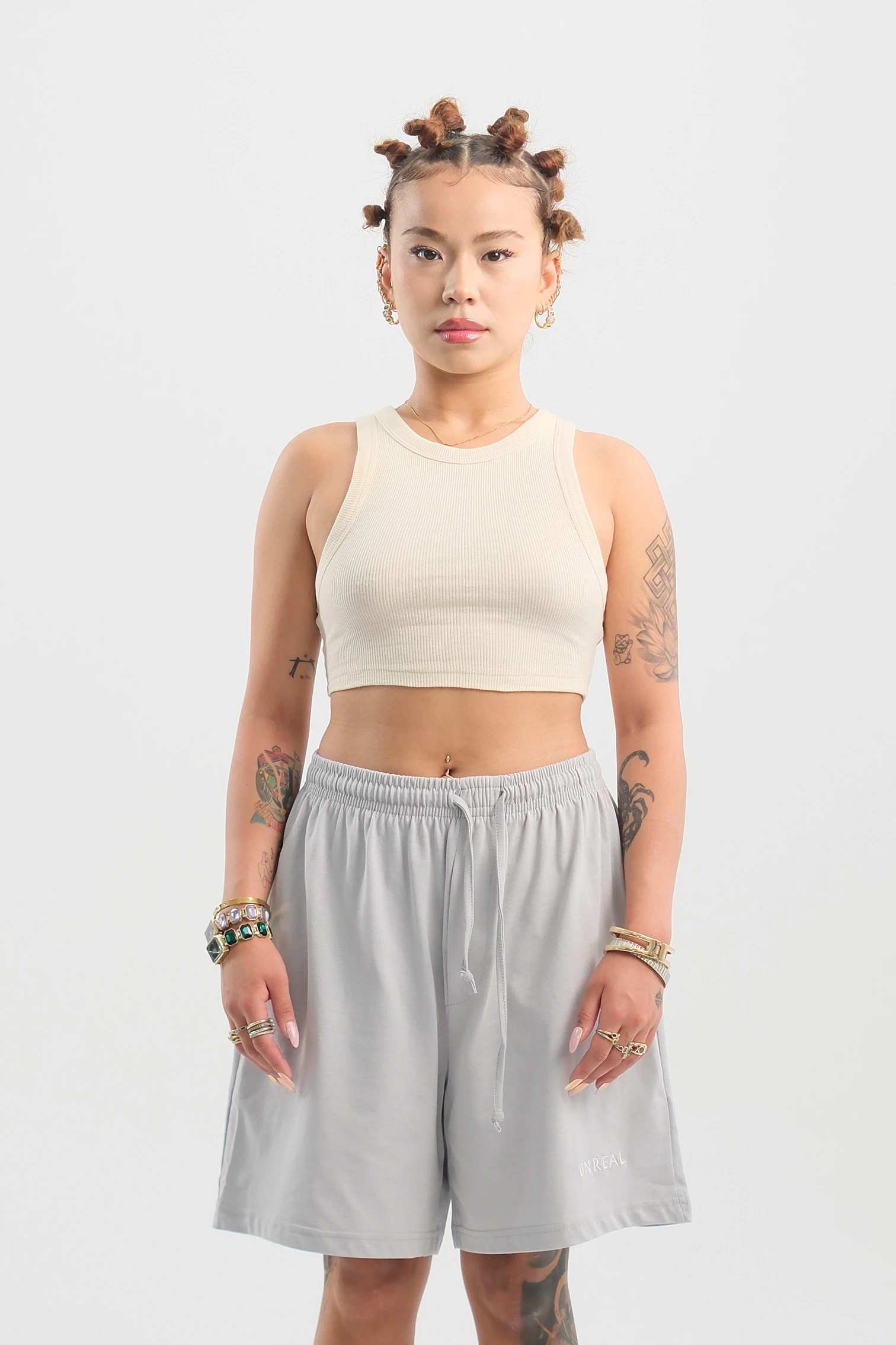 Cozy Cool Crop - Champagne