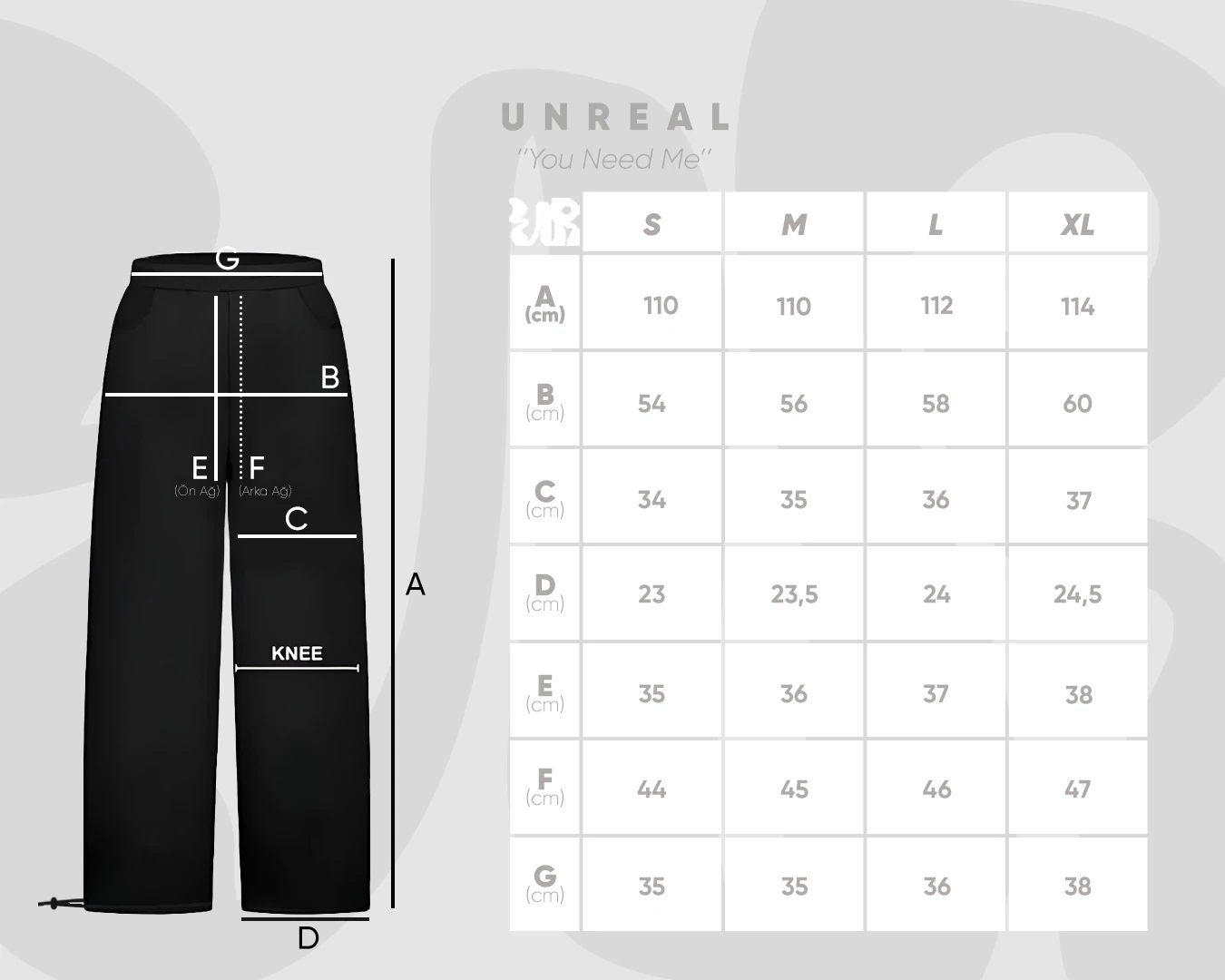 Ayarlanabilir Paça Oversize Eşofman Takımı Unisex