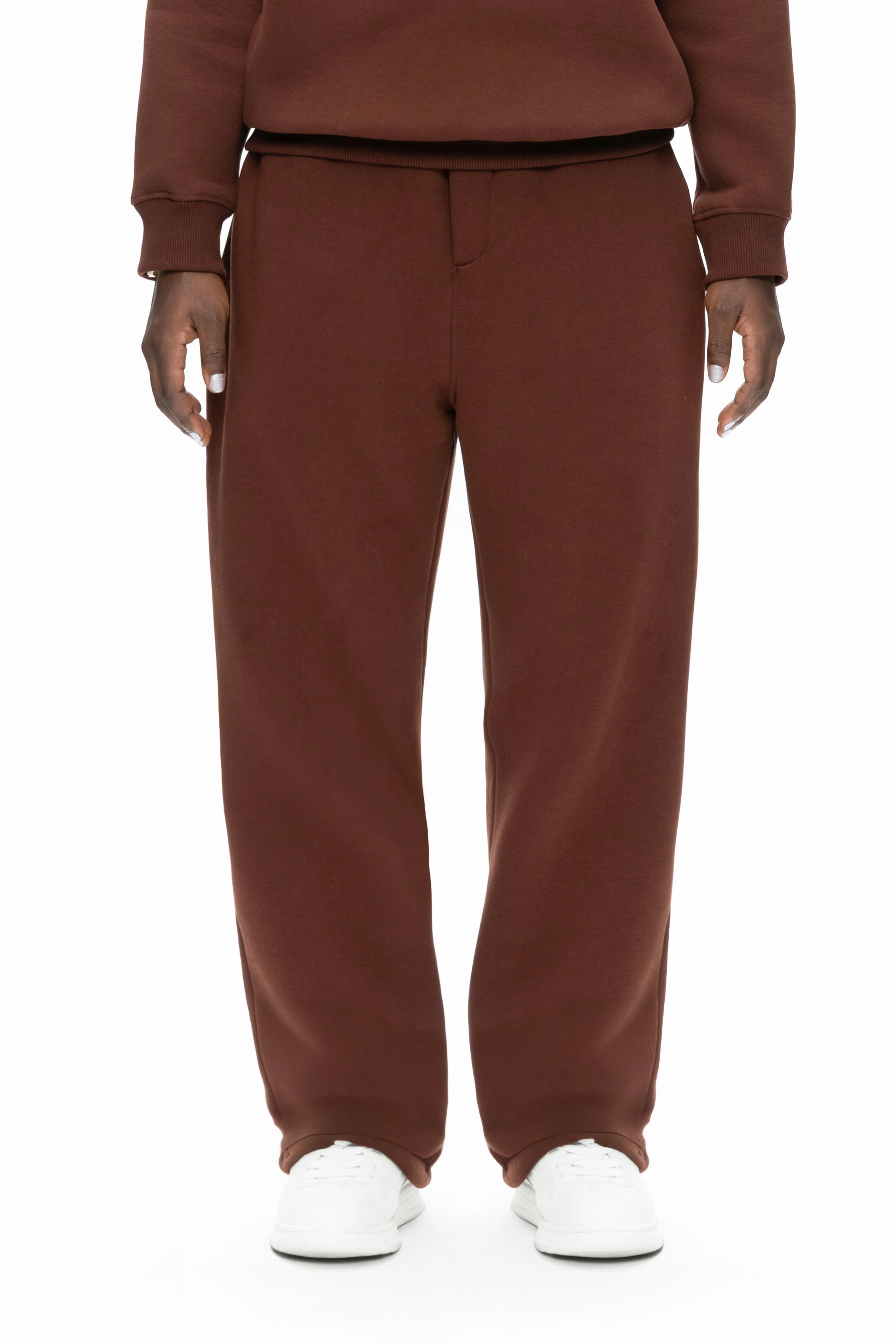 Urban Move Ayarlanabilir Paça Oversize Eşofman Altı Unisex - ÇİKOLATA