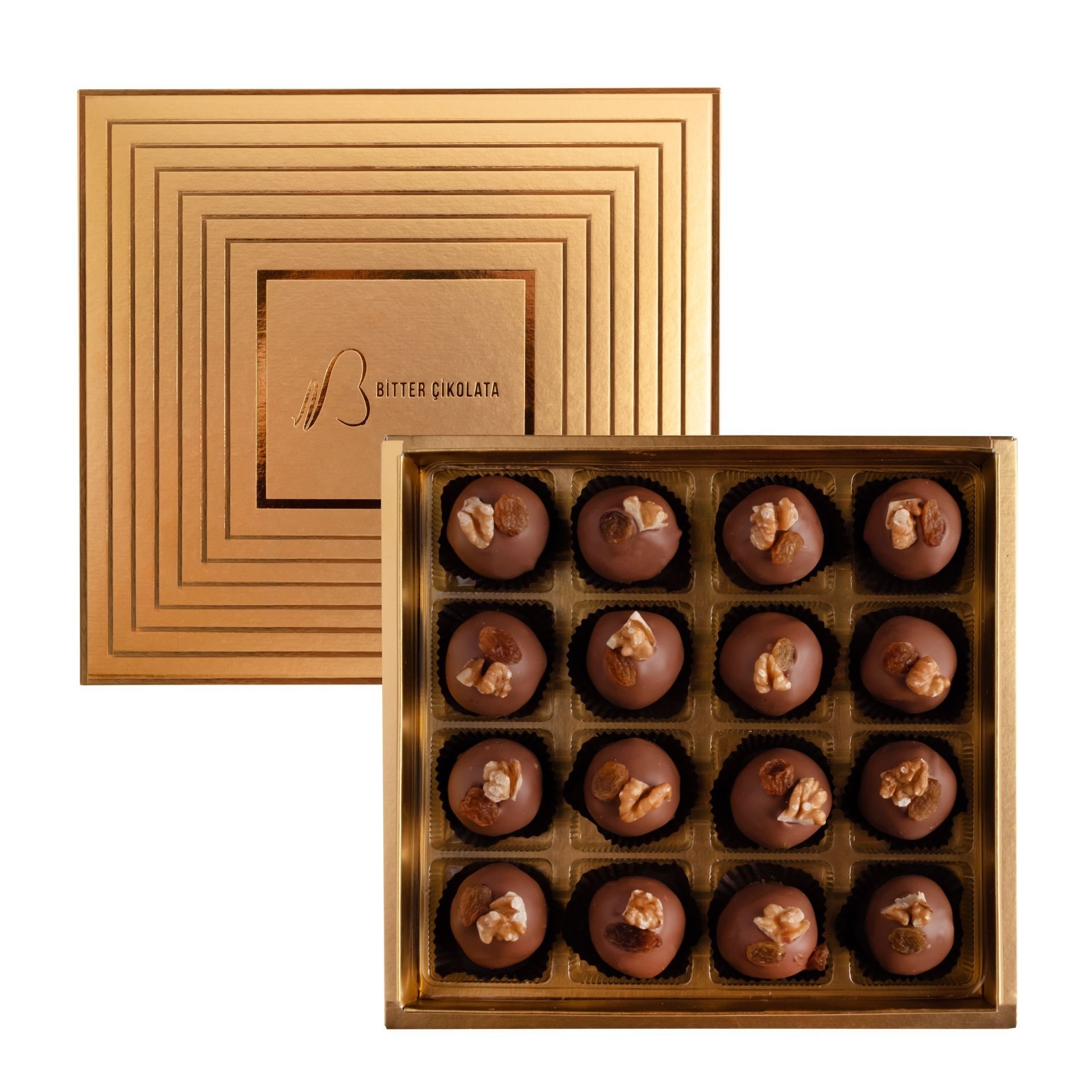 Milk Walnut and Grape Filled Truffle Small